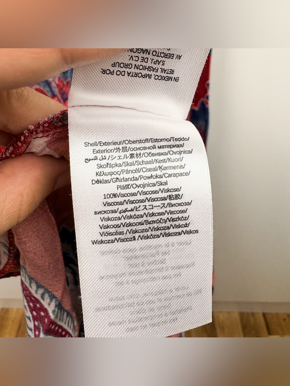Farm Rio Luang Red Maxi Dress Blue Tropical Floral Bias Slip Resort Aloha Small - Picture 6 of 9